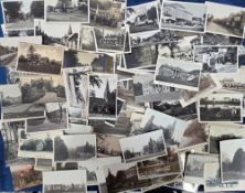 Postcards, Surrey, Esher, a good mixed collection of 150+ RP and printed cards including Unveiling