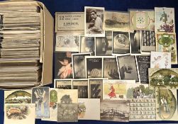 Postcards, Subject Mix, a selection of 500+ cards to include UK and foreign topo, native peoples,