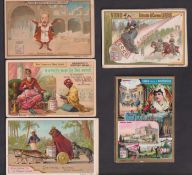 Trade cards, Liebig, five Italian edition sets, Scenes from Opera III (Caricature) S418, The Story