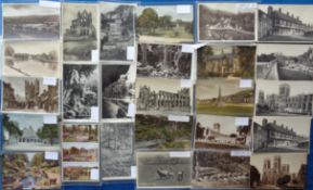 Postcards, Yorkshire, approx. 120 cards, RPs and printed, to include Sheffield, Doncaster, York,