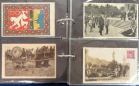 Postcards, Czechoslovakia, 3 albums containing 450+ cards, RPs, printed and artist drawn to