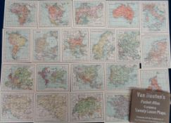 Trade cards, Holland, Van Houten, Pocket Atlas, two sets of 20 cards, both in special, printed,
