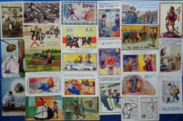 Postcards, Comic, Drink and Drunks, 96 cards to include Donald McGill, Lawson Wood, Bob Wilkin,