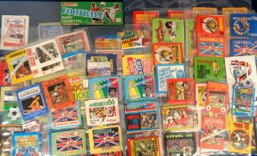 Trade sticker packets, Football, a collection of 100+ unopened sticker packets from various football