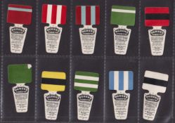 Cigarette cards, Ogden's Football Club Badges (shaped) (set 43 cards) (approx. 15 have creasing