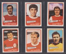 Trade cards, A&BC Gum, Footballers (Yellow, 1-54) (set, 54 cards) with unmarked check list (gd/vg)