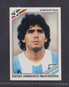 Trade Sticker, Panini Mexico World Cup 1986, single sticker no.84 Diego Maradona Argentina (with