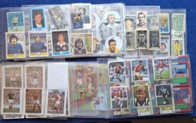Trade cards, over 300 cards, all Football related from many different issuers, in part sets and
