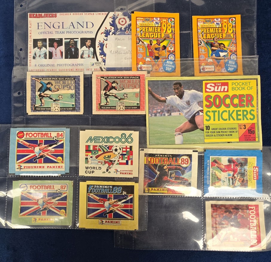 Trade sticker packets, Football, a collection of 100+ unopened sticker packets from various football - Image 5 of 5