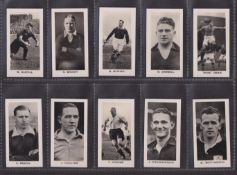 Cigarette cards, John Sinclair, English & Scottish Football Stars inc. Alec James, Dixie Dean, Ted