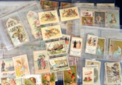 Trade cards, Continental issues, a collection of approx 200 chromo-lithograph cards, many