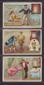 Trade cards, Liebig, Magic Revealed, ref. S409, two sets, Italian & German editions (6 cards in each