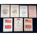 Athletics, a collection of 7 Athletics Programmes, all for events held at Stamford Bridge Chelsea,