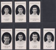 Cigarette cards, Taddy Prominent Footballers (London Mixture), Fulham, seven cards, E. Coquet, H.