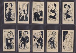 Cigarette cards, Argentina, Falcon Calvo, Popular Theatre & Radio Personalities, 30 different