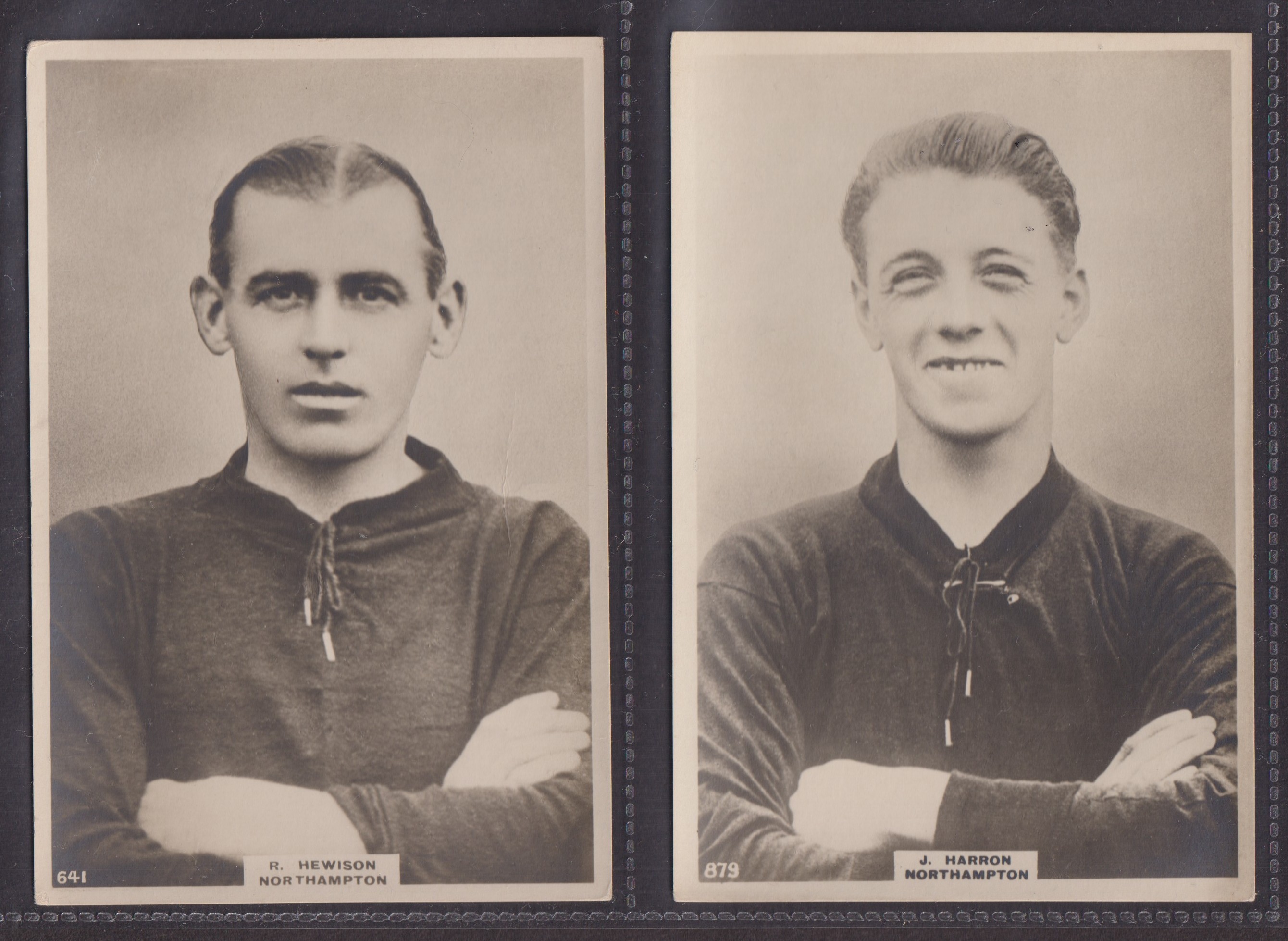 Cigarette cards, Phillip's, Footballers, (Premium Issue), 4 cards, no 323 E F Tomkins, no 639 W - Image 3 of 4