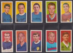 Trade cards, Barratt's, Famous Footballers, A14 (set, 50 cards plus variation card for no 37) (vg)
