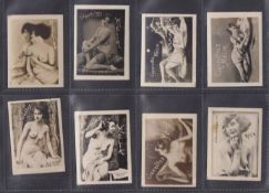 Cigarette cards, North Africa, Melia Beauties plain back photographic cards 80 M sized cards (fair/