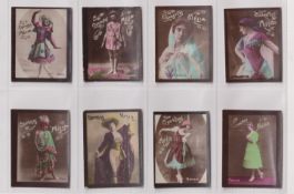 Cigarette cards, Algeria, Melia, Actresses, Hand Coloured, 'M' size, plain backs, 120 cards, all