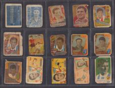 Trade cards, 77 mainly Yugoslavian Football cards from many different series, majority appear 1960'