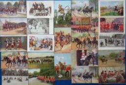 Postcards, Military, approx. 85 cards to include RPs, printed and artist drawn. 15th Hussars,