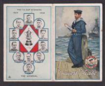 Tobacco issue, Player's, Fixture Card folder for 1930-31 with fixtures for Exeter City & Plymouth