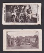 Cigarette cards, The British New Guinea Development Co, Papuan Series, two different type cards (