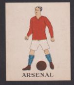 Trade card, Battock's, Football Teams, 'L' size, type card Arsenal (gd) (1) Qty: 1