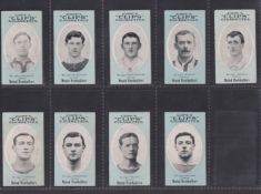 Cigarette cards, Cope's, Noted Footballers (Clips, 282 subjects), Chelsea, nine cards nos 238,