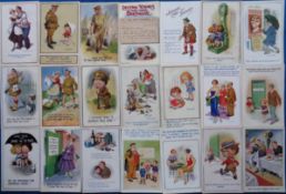 Postcards, Comic, a collection of 43 comic cards illustrated by Donald McGill, with 10 cards of