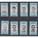 Cigarette cards, Cope's, Noted Footballers (Clips, 500 subjects), Hull City, 8 cards, nos 355,
