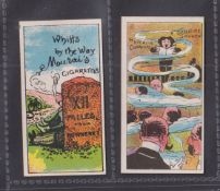 Cigarette cards, Japan, Murai Bros., Phrases & Advertisements (Back in blue with factory image)