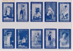 Cigarette cards, India, Behn Meyer & Co 11 cards all standard sized with blue fronts, Beauties