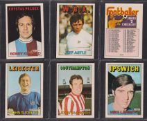 Trade cards, A&BC Gum, Footballers, (Orange/Red 110-219) (set 110 cards) with unmarked check list (