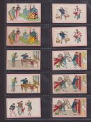 Cigarette cards, BAT (Eagle Bird), Chinese Trades, 91 cards, 61 with pink surround & 30 with blue