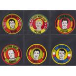 Trade stickers, BAB Products, World Cup 1970 (set, 12) circular stickers including Pele, Moore, &