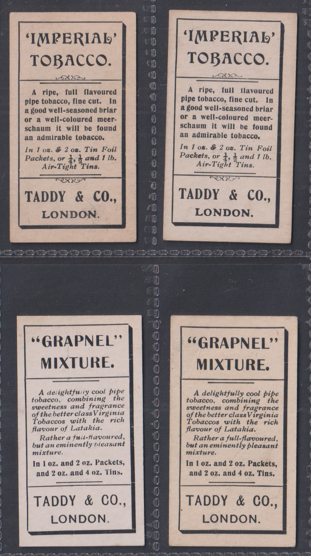 Cigarette cards, Taddy, Prominent Footballers (No Footnote), Bristol City, four cards, W. Demmery, - Image 2 of 2