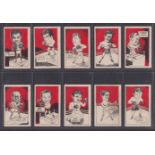 Trade cards, D Cummings & Son, Famous Fighters, (set, 64 cards) including Joe Louis, Randolph