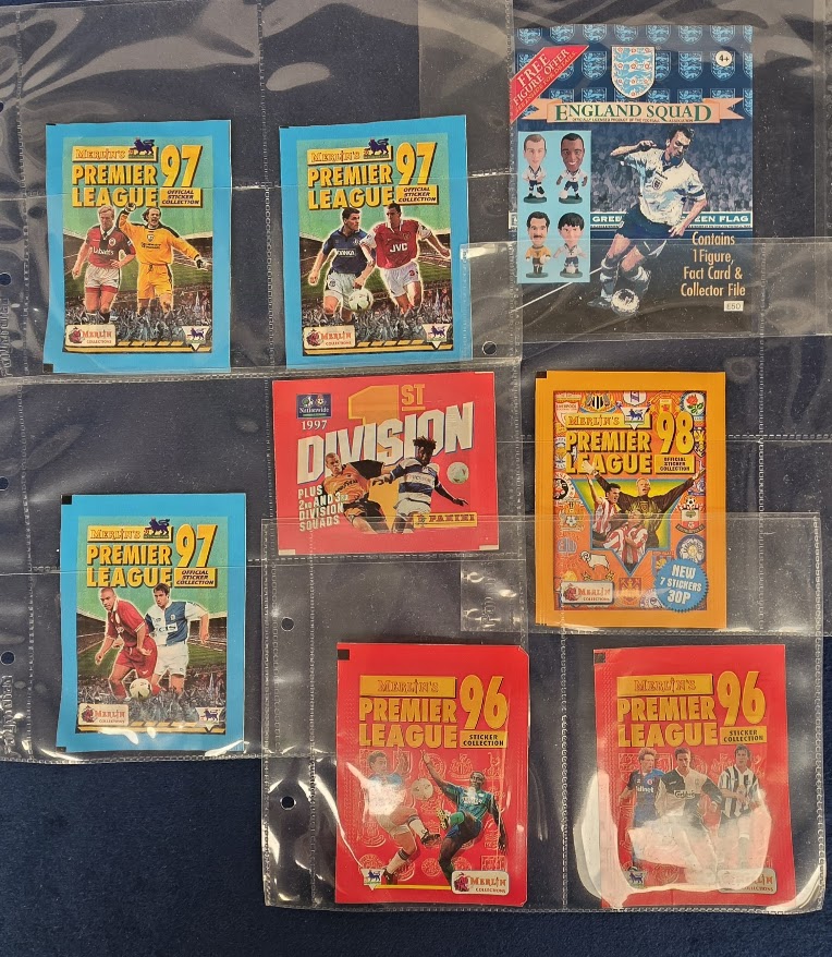 Trade sticker packets, Football, a collection of 100+ unopened sticker packets from various football - Image 2 of 5