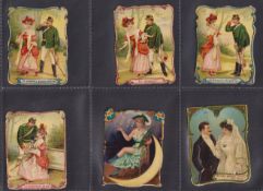 Cigarette cards, Peru, Roldan & Co, 57 Die Cut Coloured cards, mainly Beauties, most appear