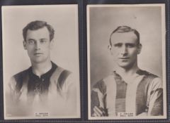 Cigarette cards, Phillip's, Footballers, (Premium Issue), 2 cards, no 150 D Mercer & no 619 J