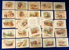 Trade cards, France, Biscuits Pernot, Methods of Transport 'P' size, two part sets of the same cards