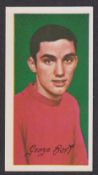Trade cards, Barratt's, Famous Footballers, A12 (set, 50 cards) including the George Best Rookie