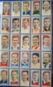 Cigarette cards, 23 sets Football (20) & Rugby (3) related; Carreras (2, Famous & Popular