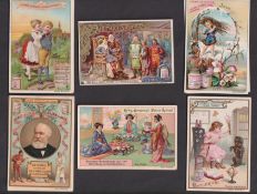 Trade cards, Liebig, seven German edition sets, Popular Songs II S405, Famous Composers II (