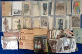 Postcards, Mixed Subject, approx. 310 cards to include early Gruss Aus, Barnum and Bailey,