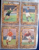 Trade cards, modern album containing selection of football related magazine cut outs, various issues