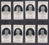 Cigarette cards, Taddy, Prominent Footballers (No Footnote), Preston North End, eight cards, R.
