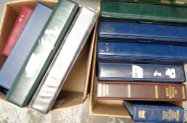 Postcard Accessories, 10 used postcard albums with many sleeves, various sizes and colours, some