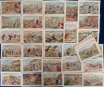 Trade cards, Spain, Jaime Boix, The Africa Campaign, 1909 (Melilla War), 'P' size (set, 50 cards) (